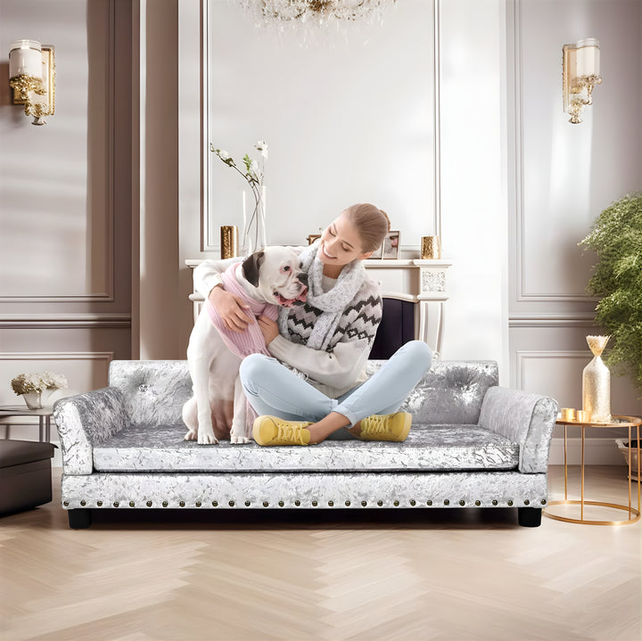 Luna's Place Heritage Dog Sofa - Slate