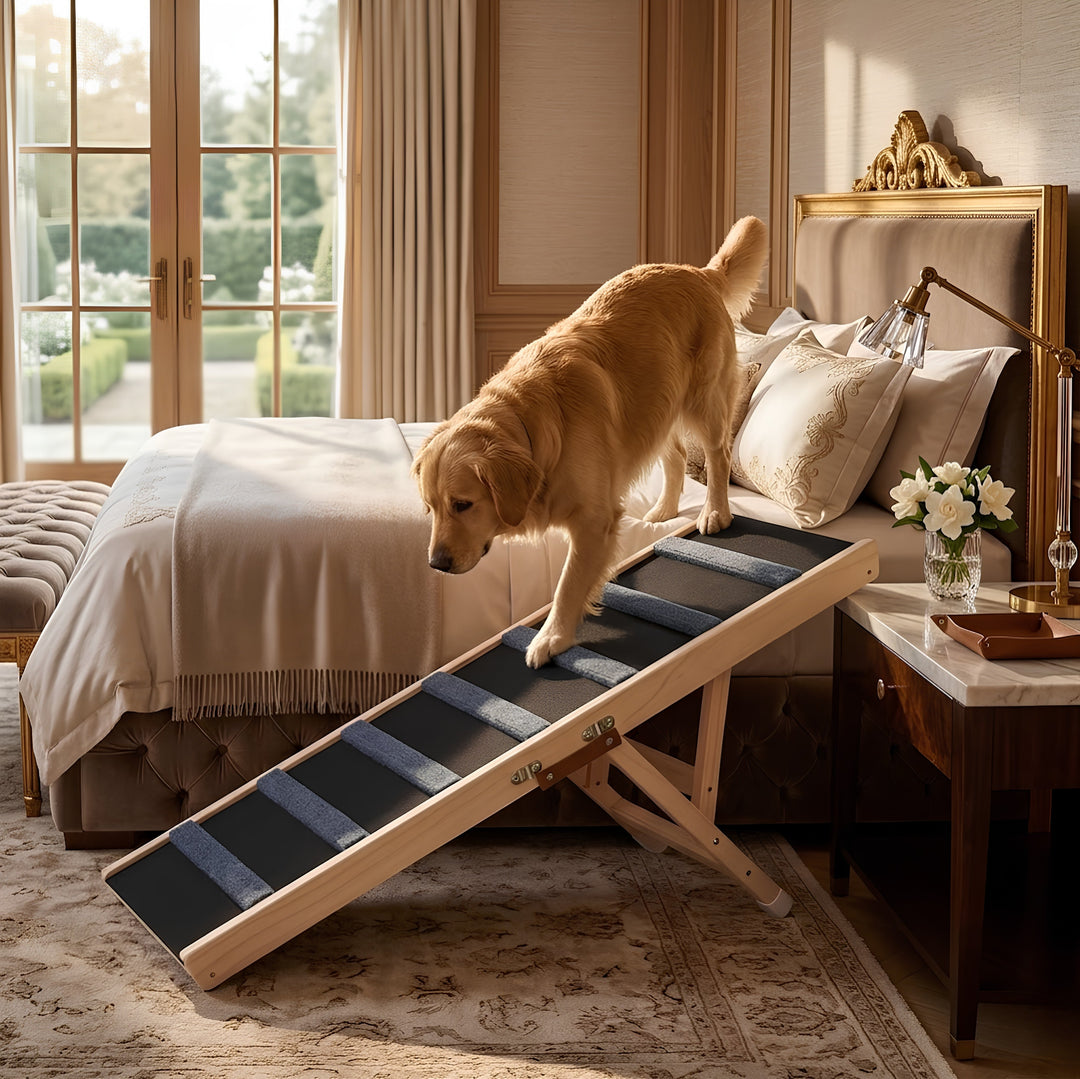 Adjustable Wooden Dog Ramp