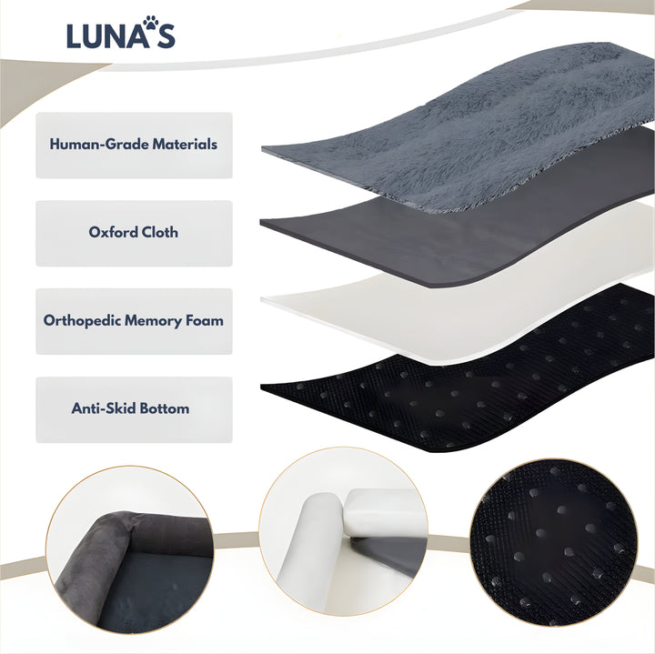 Bolster Orthopedic Dog Bed