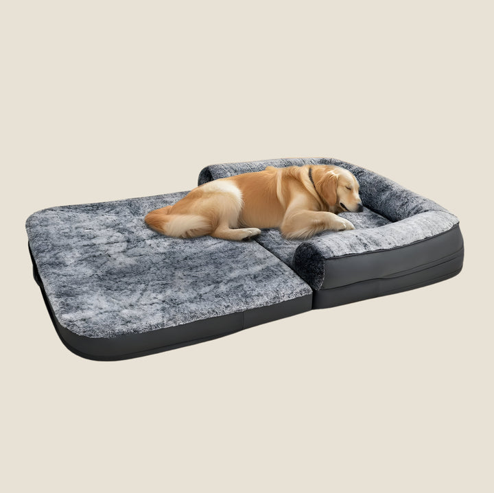 Orthopedic Human-Size Dog Bed - Stone Gray