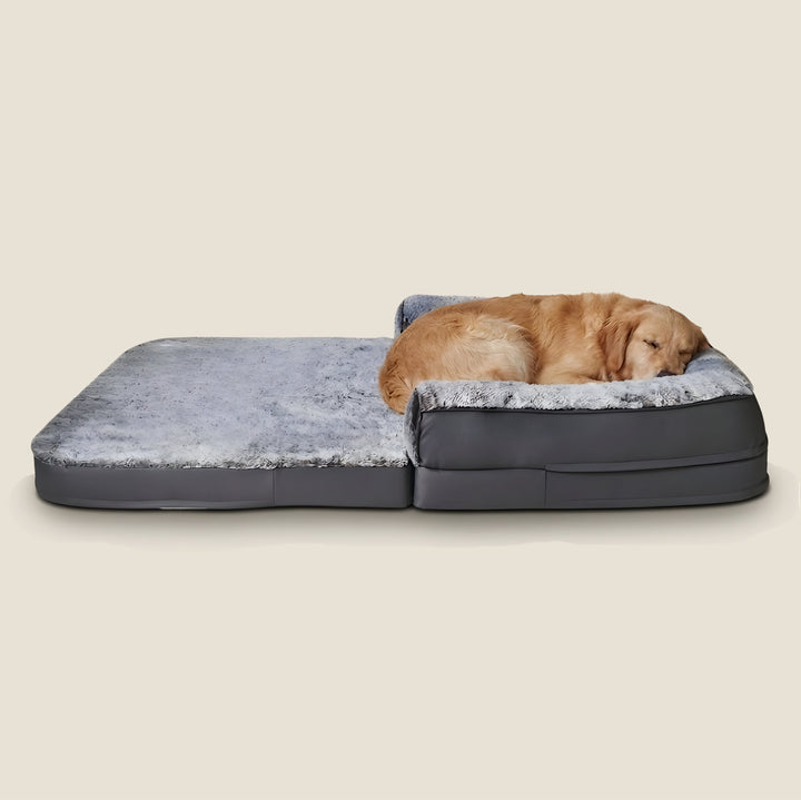 Orthopedic Human-Size Dog Bed - Stone Gray
