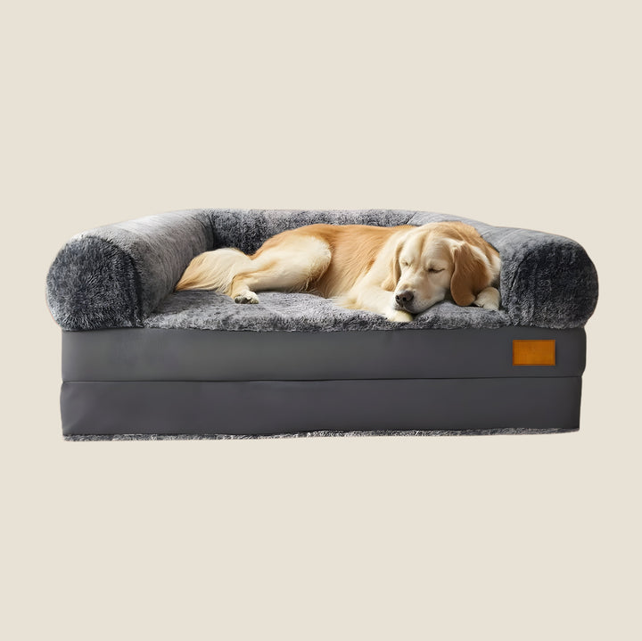 Orthopedic Human-Size Dog Bed - Stone Gray
