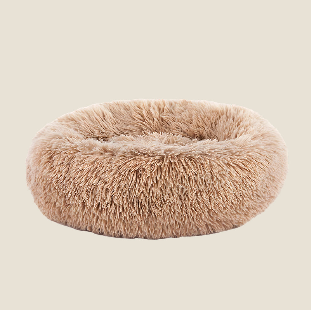 Plush Calming Donut Dog Bed