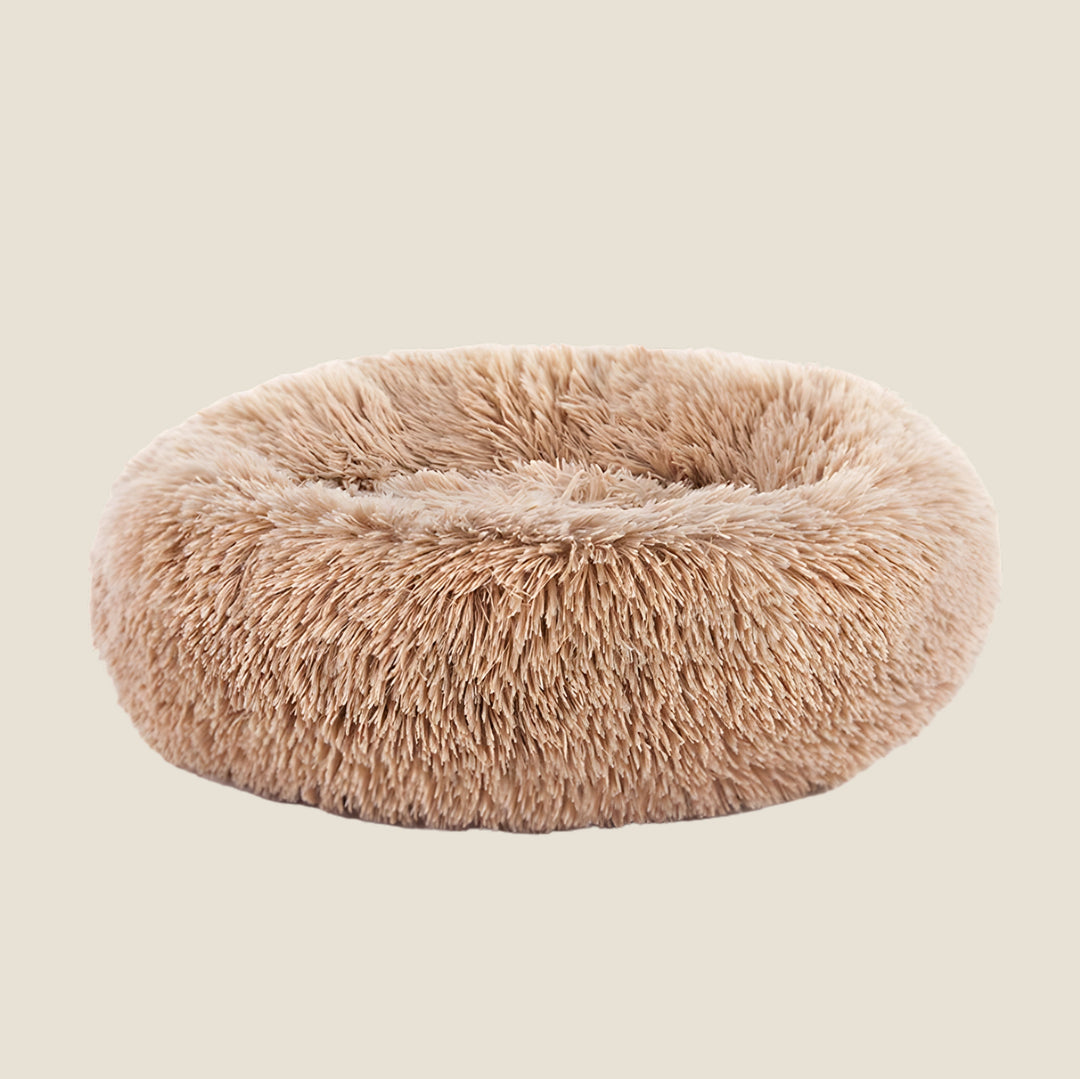 Plush Calming Donut Dog Bed