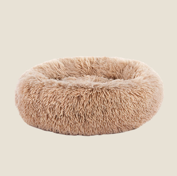 Plush Calming Donut Dog Bed