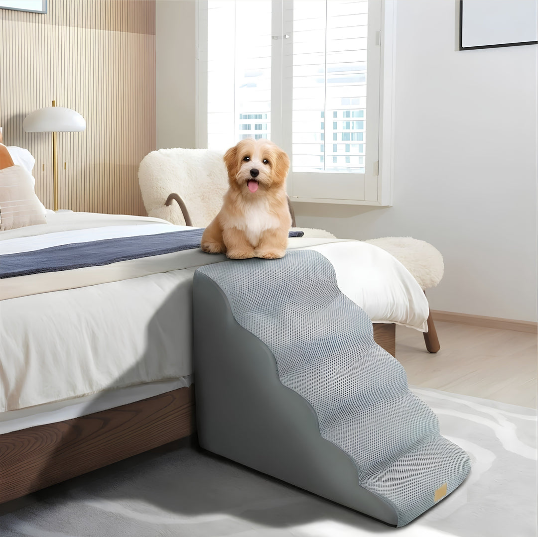 Rounded Orthopedic Dog Stairs