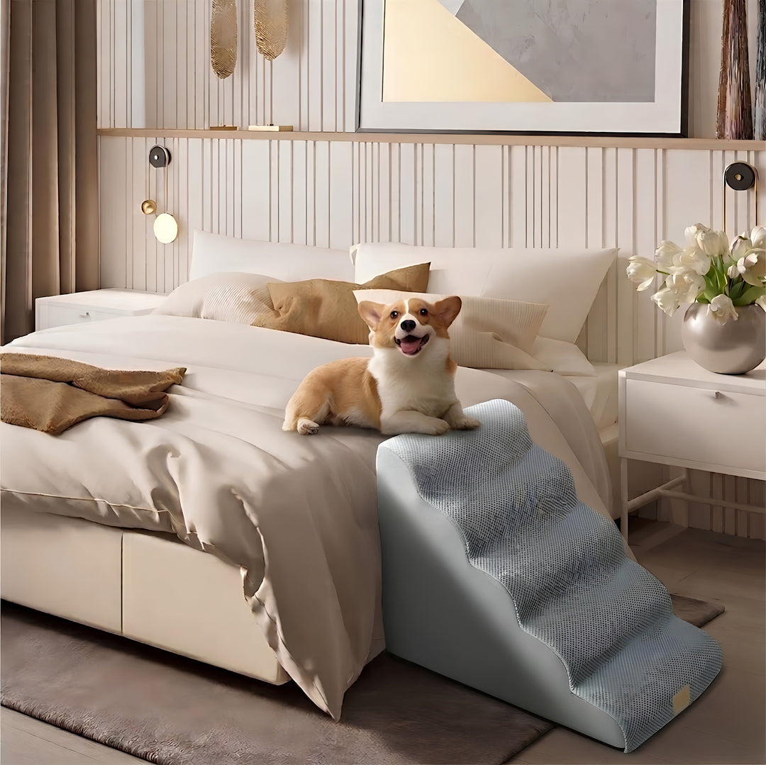 Rounded Orthopedic Dog Stairs
